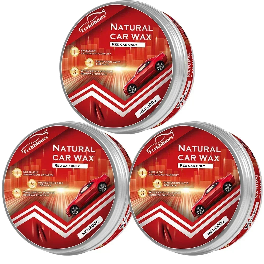Red Car Wax Crystal Plating Hard Auto Paint Care Coating Tiny Scratch