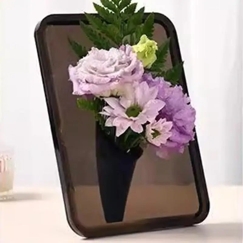 Clear Acrylic Frame Flower Vase – Modern Home Décor