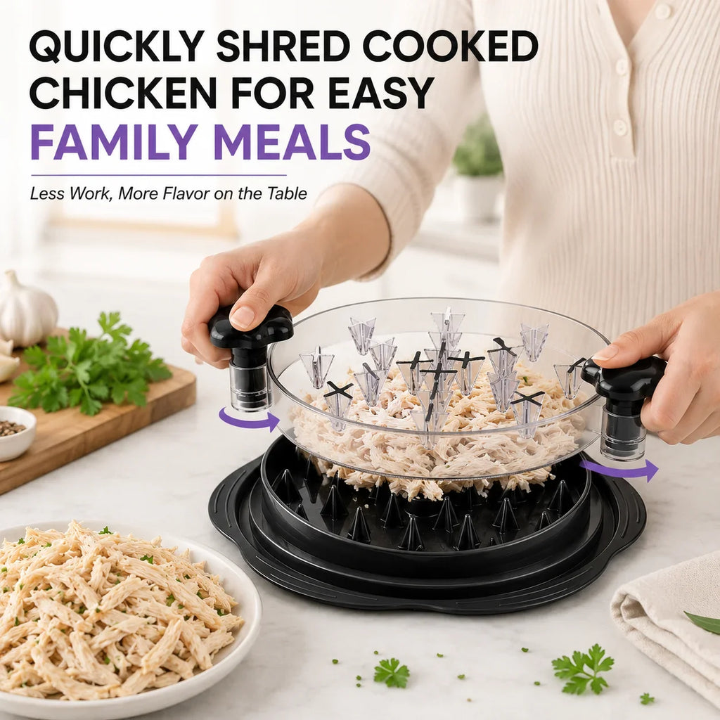Manual Chicken & Meat Shredder with Transparent Lid | PGY