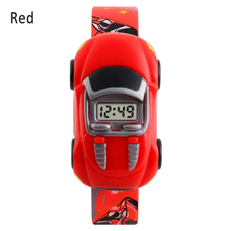 Kids LED Digital Sport Watch | Cartoon Car Wristwatch Gift