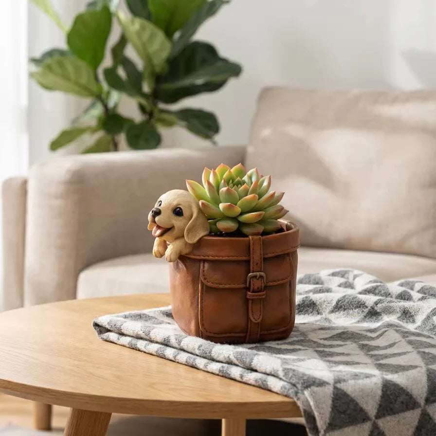 Dog Bag Flower Pot Silicone Molds DIY Succulent Plant Flowerpot Vases
