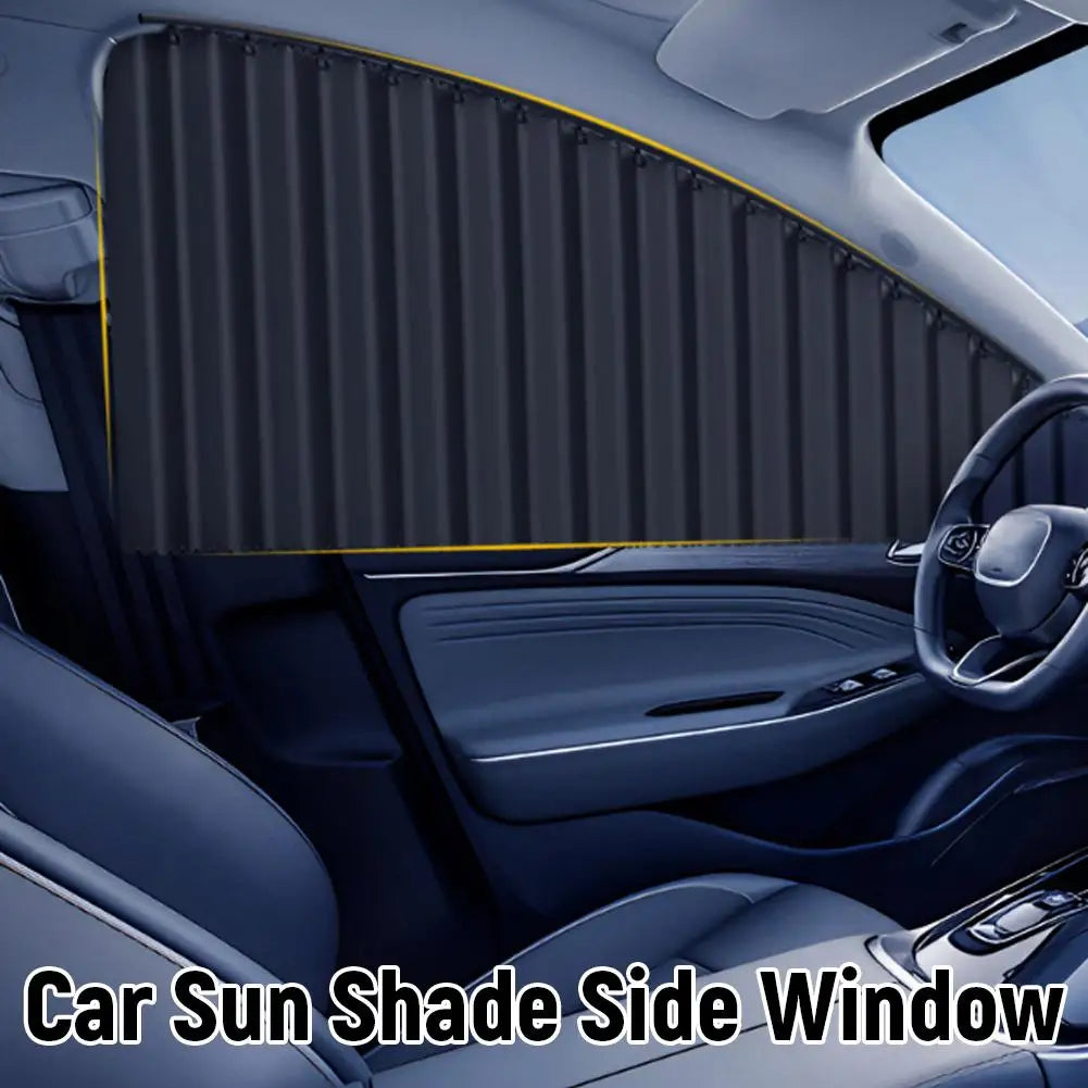 Car Side Window Sun Shade Curtains | UV Block Foldable Cover