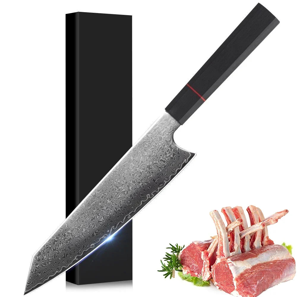 Japanese VG10 Damascus Chef Knife – 67-Layer, 21cm Blade