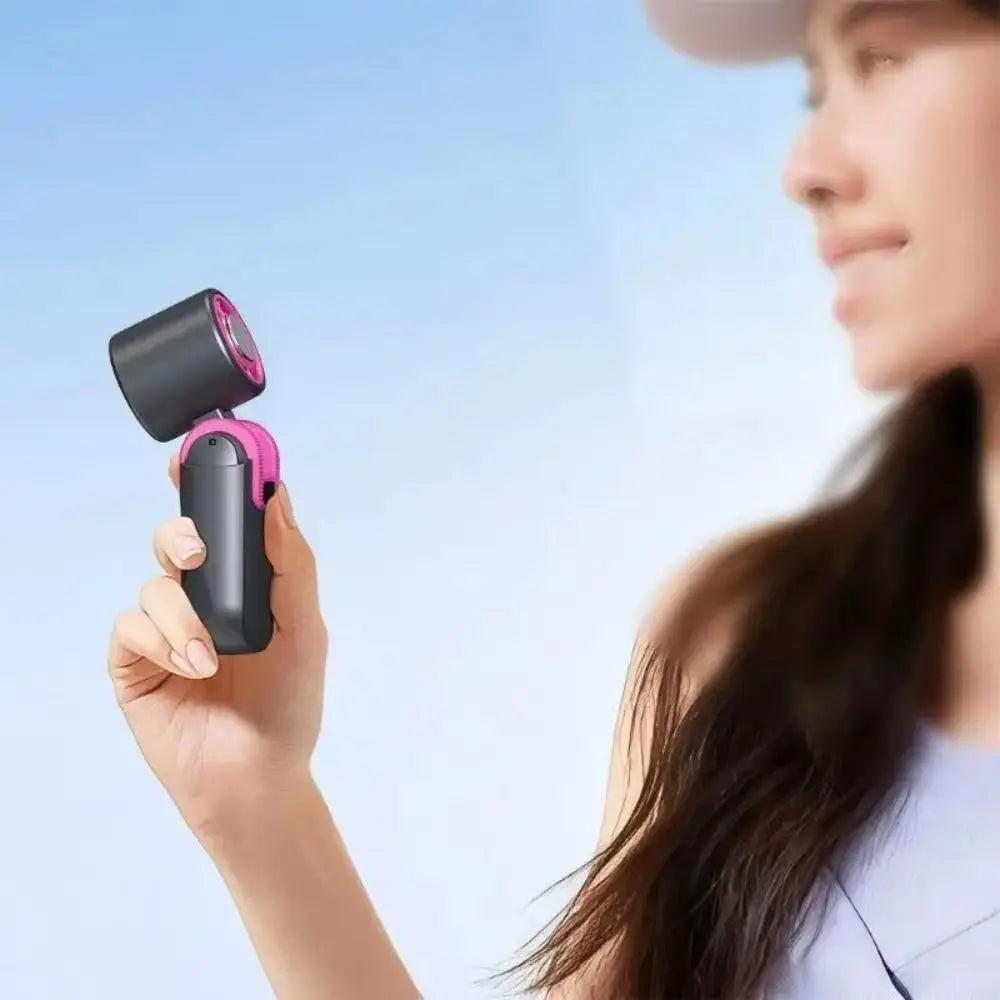 Compact Handheld Cooling Fan – USB Rechargeable Portable