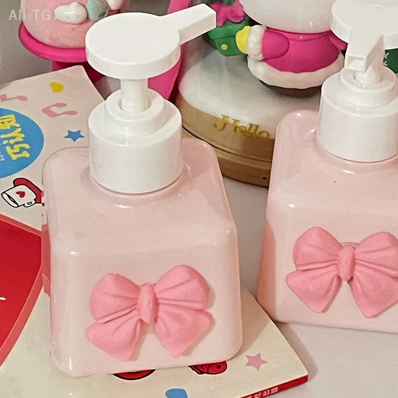 200ml Bow-Shaped Refillable Pump Soap Dispenser Bottle