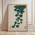 Japanese Lotus Canvas Art Print | Minimalist Zen Wall Décor
