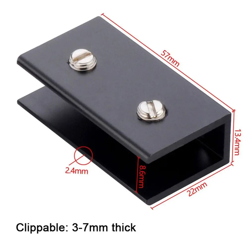 Aluminum Alloy Glass Corner Clips – L, T & Cross Angle Bracket