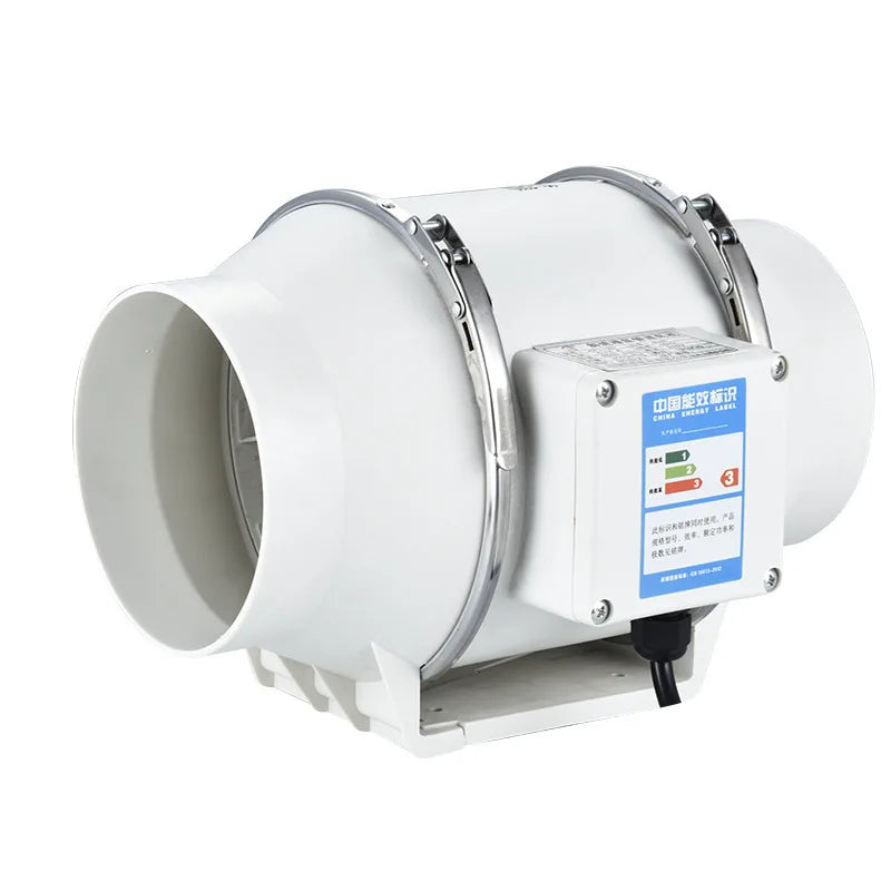 8-Inch 220V Inline Duct Fan – Silent Kitchen & Bathroom Exhaust