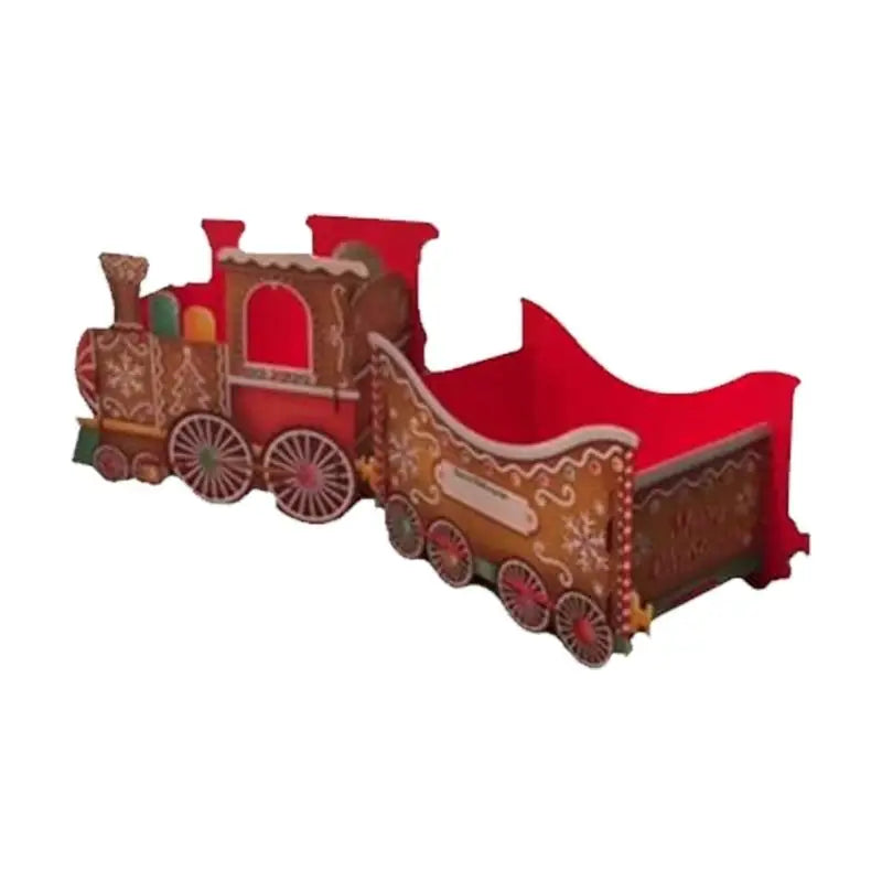 Santa Toy Train Christmas Decoration – Holds Candy & Gifts