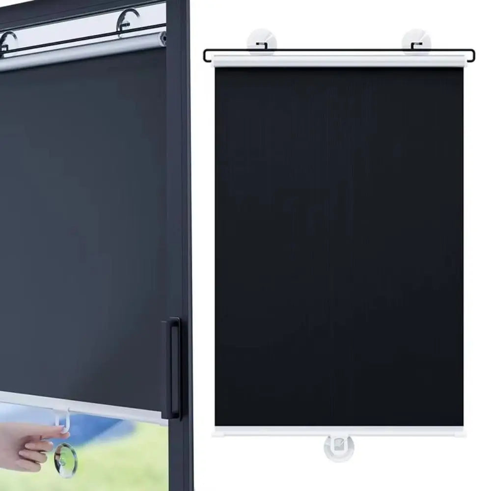 Retractable Car Window Sunshade – UV Blocking Roller Blind