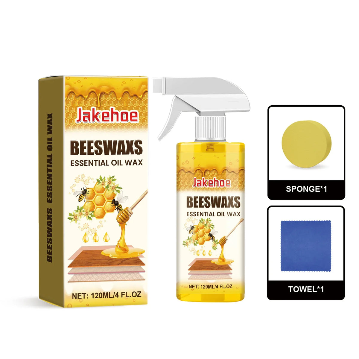 Beeswax Furniture Polish Spray – Wood Care & Waterproof Protection