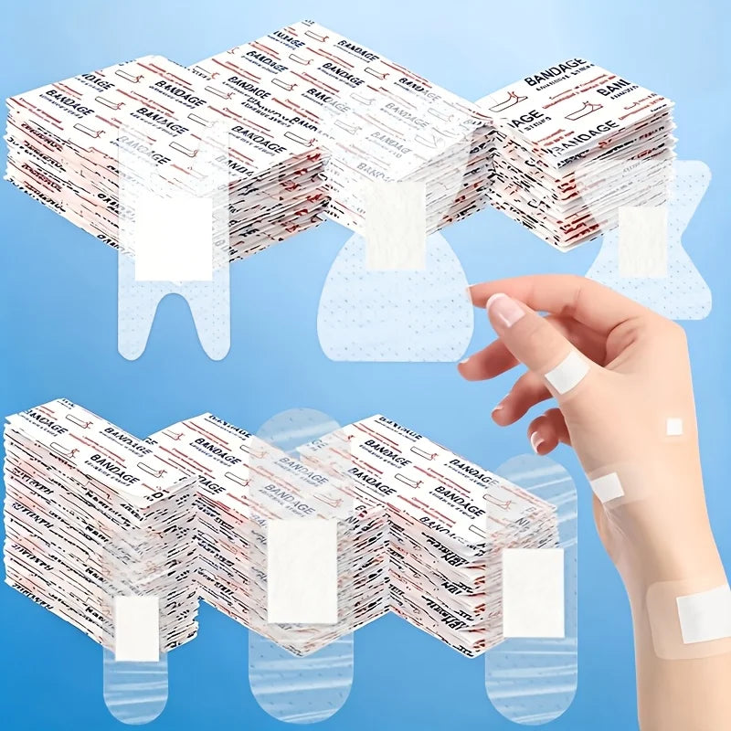 150-Piece Waterproof Adhesive Bandages – Multi-Size Variety Pack