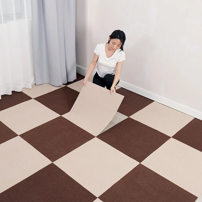 Self-Adhesive Anti-Slip Carpet Tiles 30x30cm | Peel & Stick Mat