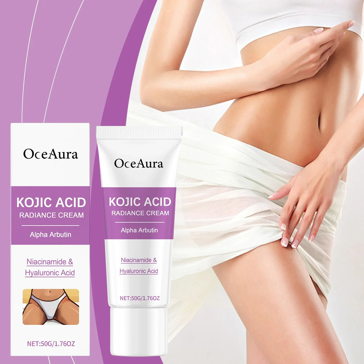 OceAura Brightening Cream – Underarm, Knee & Body 50g