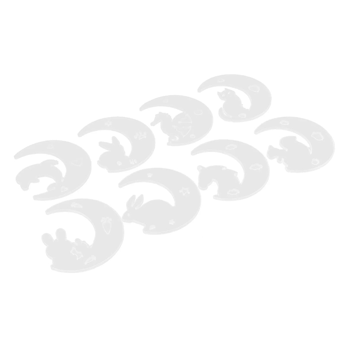 Crescents Moon Mold Silicone Resin Starter DIY Crystal Glue Ornaments