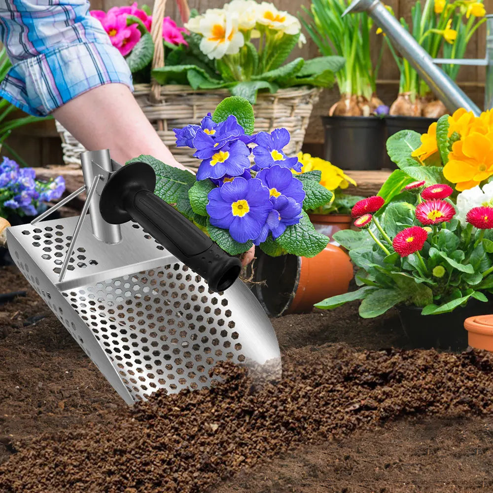 Protable Beach Sand Scoop Shovel Metal Detector Scoops Treasure