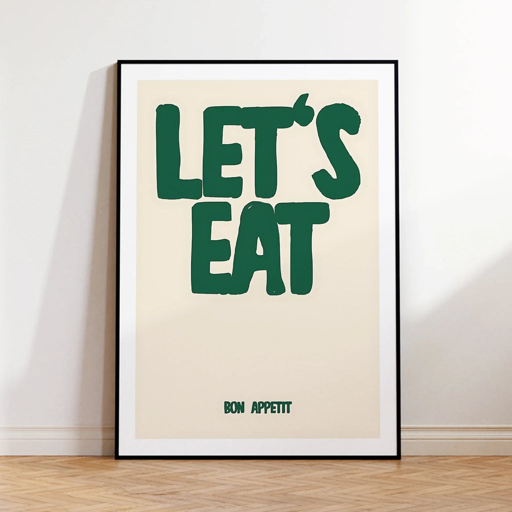 Let's Eat Kitchen Canvas Wall Art Print | Home Decor