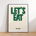 Let's Eat Kitchen Canvas Wall Art Print | Home Decor