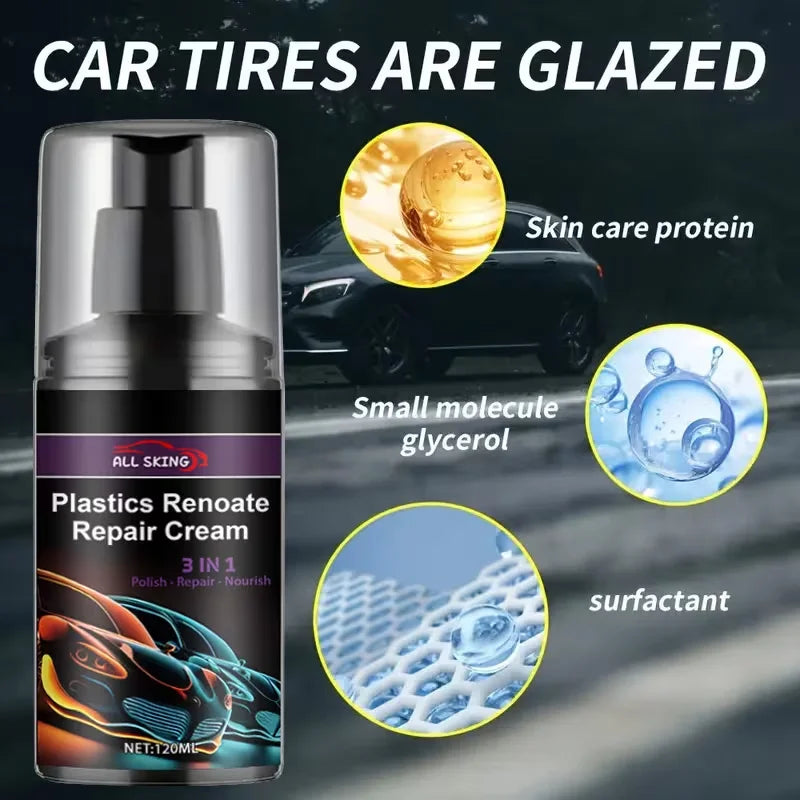 Tire Gloss & Reviver – Shine & Protect Tires, Plastic & Rubber