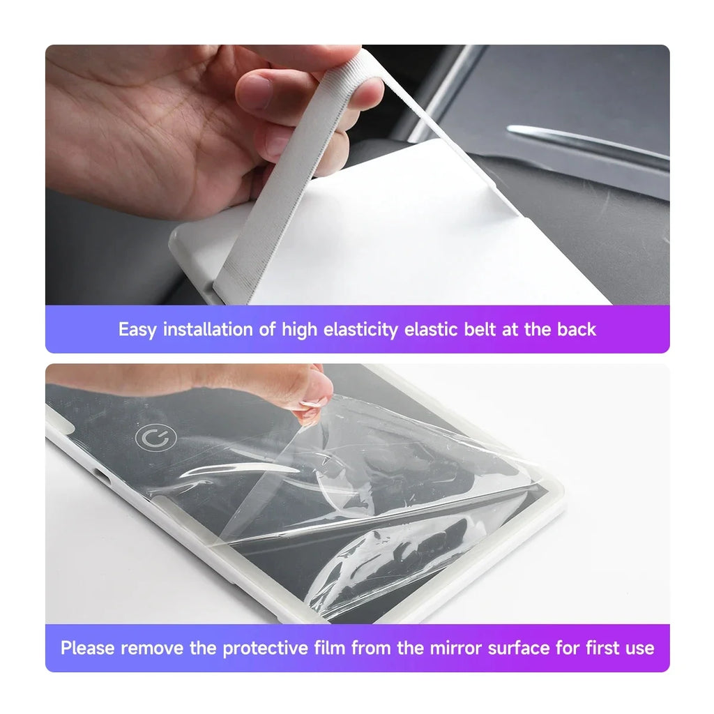 LED Car Sun Visor Vanity Mirror | 3 Modes, Rechargeable