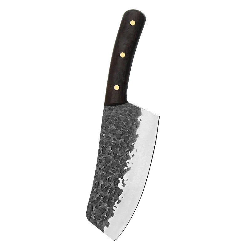 Forged Kiritsuke Chef Knife – 4Cr13Mov Steel & Wood Handle