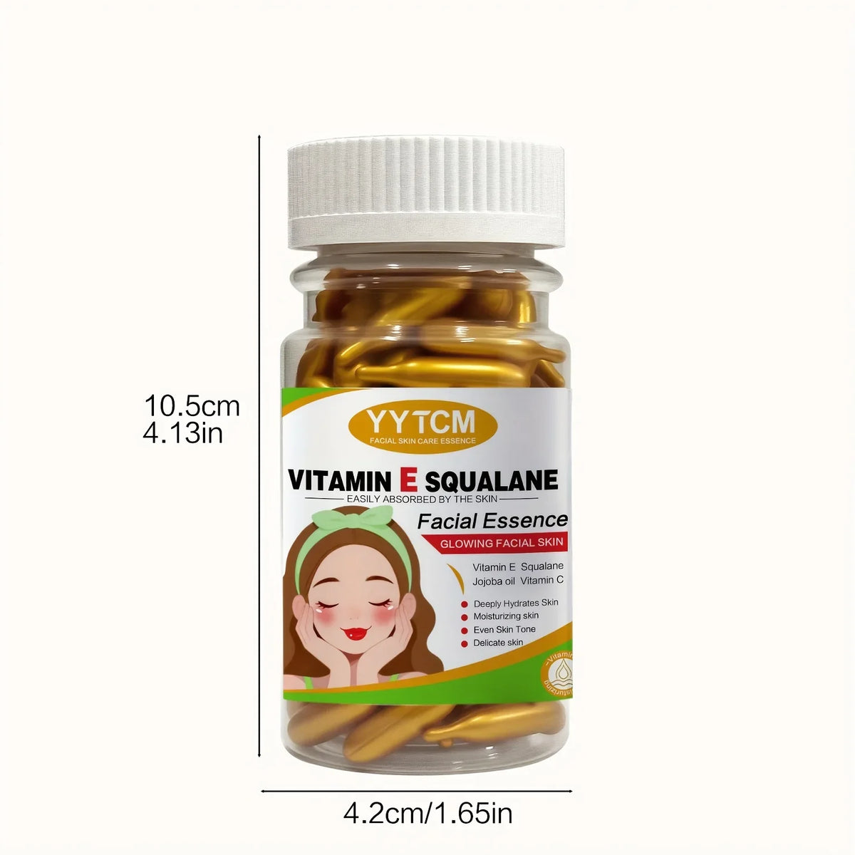 Vitamin E Moisturizing Capsule Essence – 90 Caps | Brightening