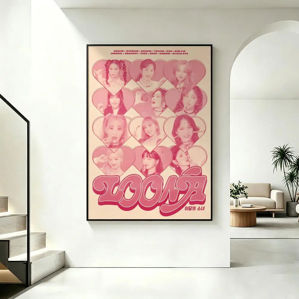 Kpop LOONA HD Poster – Waterproof Sticky Wall Art Decor