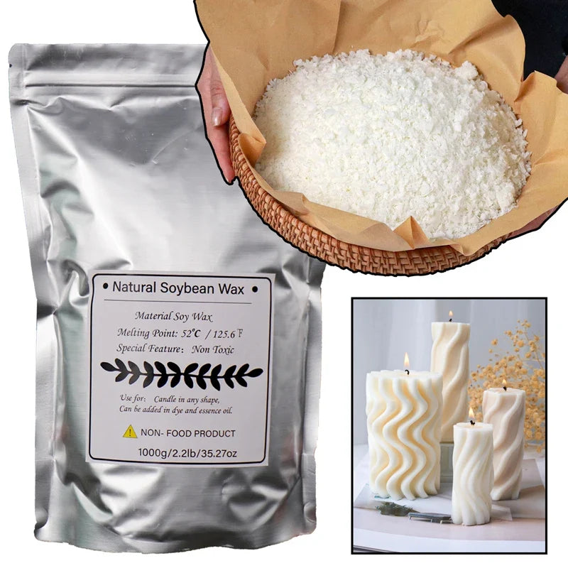 Natural Soy Wax DIY Candle Making Supplies – 100g to 1000g
