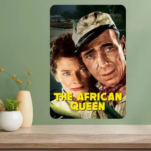 African Queen Classic Movie Metal Poster Sign – Vintage Wall Art