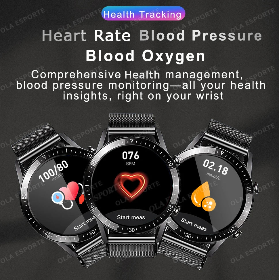 GPS ECG+PPG Bluetooth Call Smart Watch Men 2025 Sports Bracelet NFC