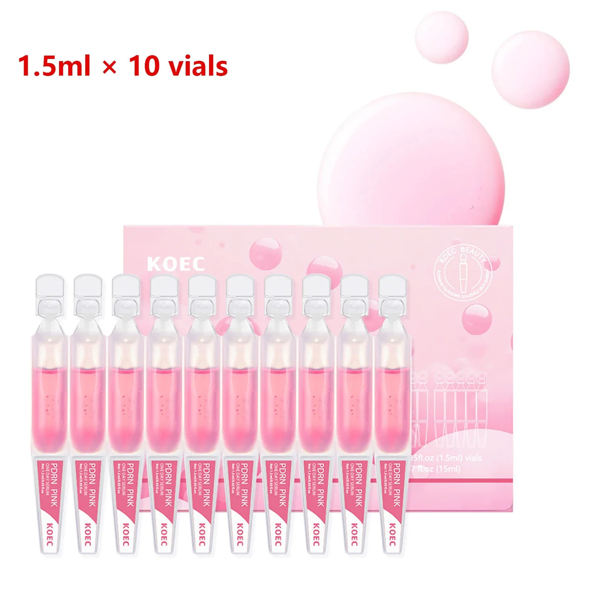 PDRN Pink One Day Serum – Firming Hydrating Ampoule 10 Vials