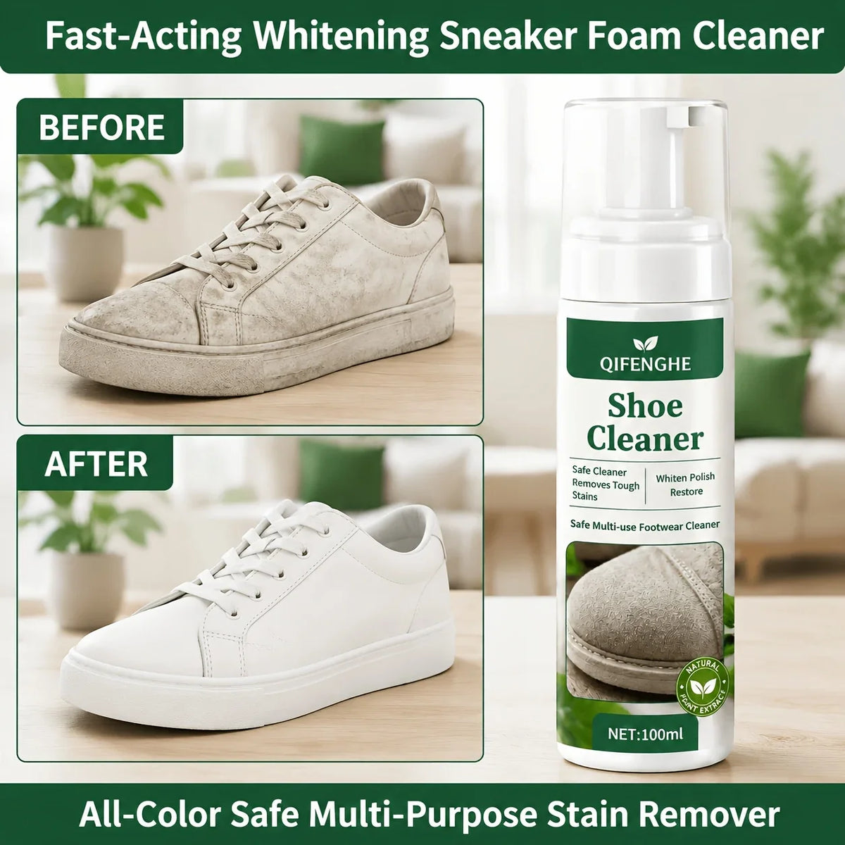 Shoe Cleaning & Whitening Set – Stain Removal & Anti-Yellowing