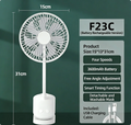 HOMEFISH Clip-On Portable Fan | 3600mAh, 720° Rotation