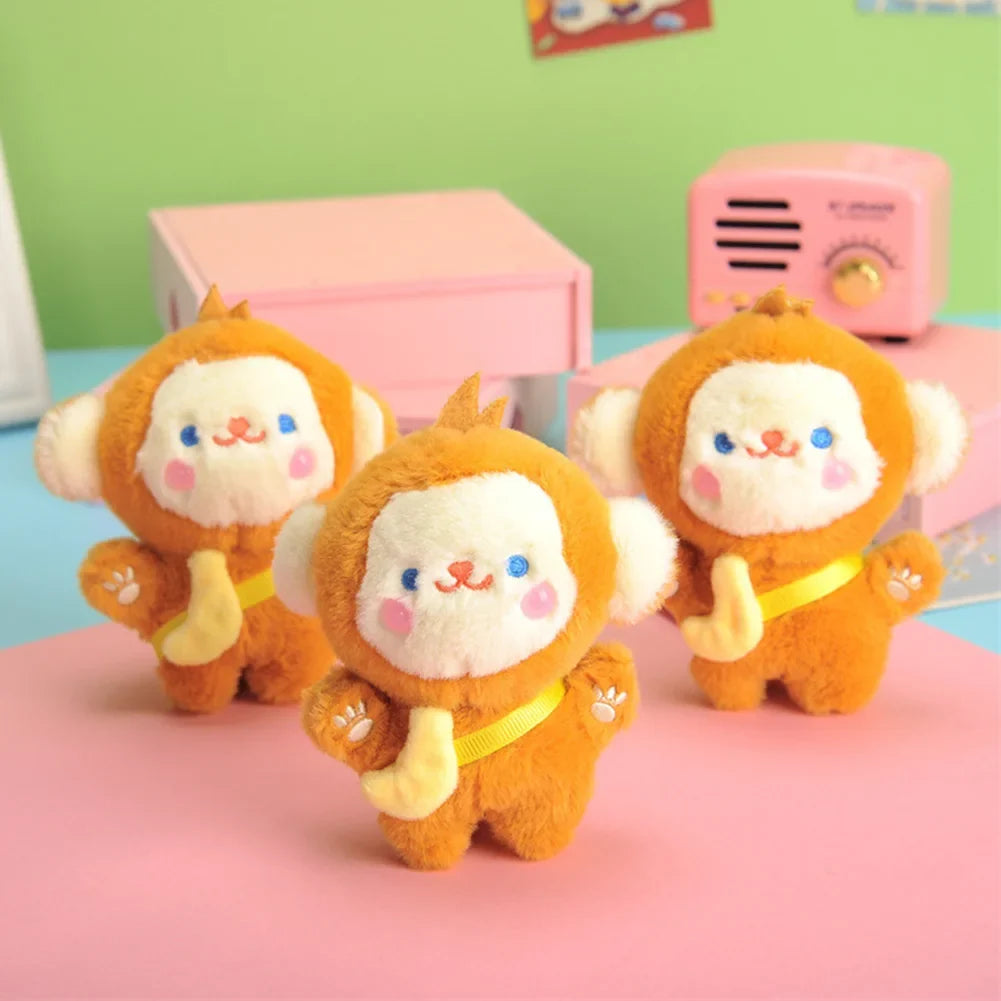 Cute Plush Monkey Keychain 12cm | Soft Stuffed Bag Charm