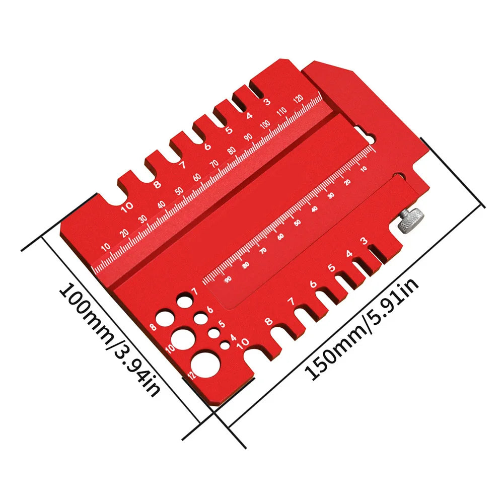 2-in-1 Woodworking Tenon Gauge & Caliper | Table Saw Jig