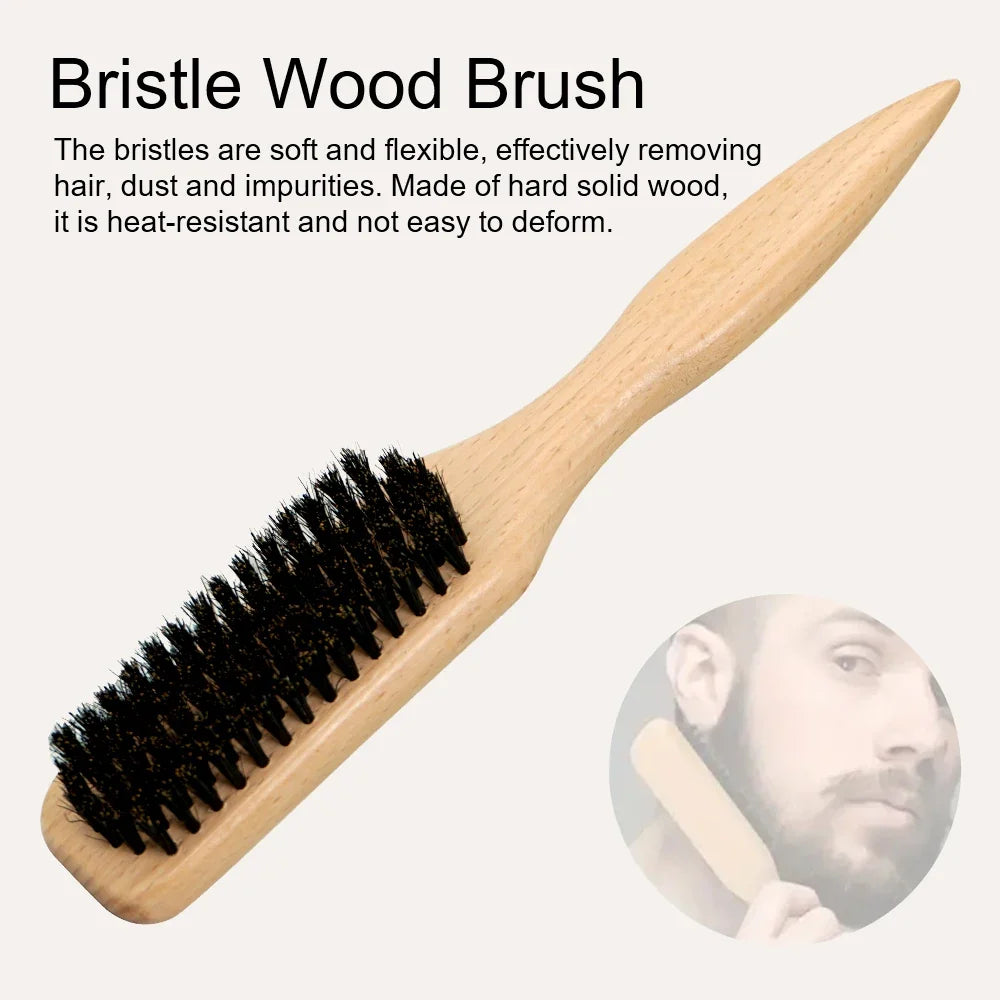 Wooden Bristle Hair Brush Set – All Hair Types | Detangle & Style
