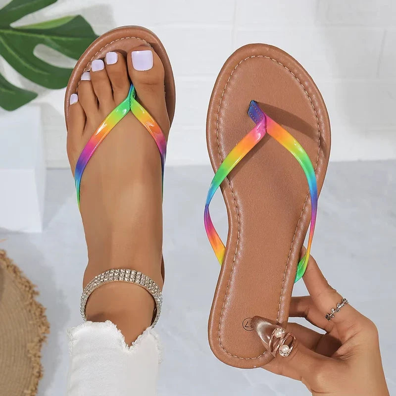 Women's Beach Flip Flops – Soft EVA Flat Slide Sandals