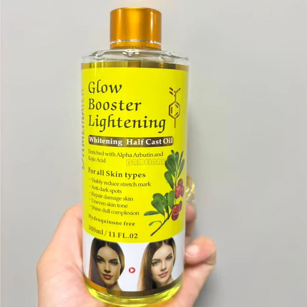 Alpha Arbutin Kojic Acid Whitening Serum Glow Booster Cast Oil Reduce