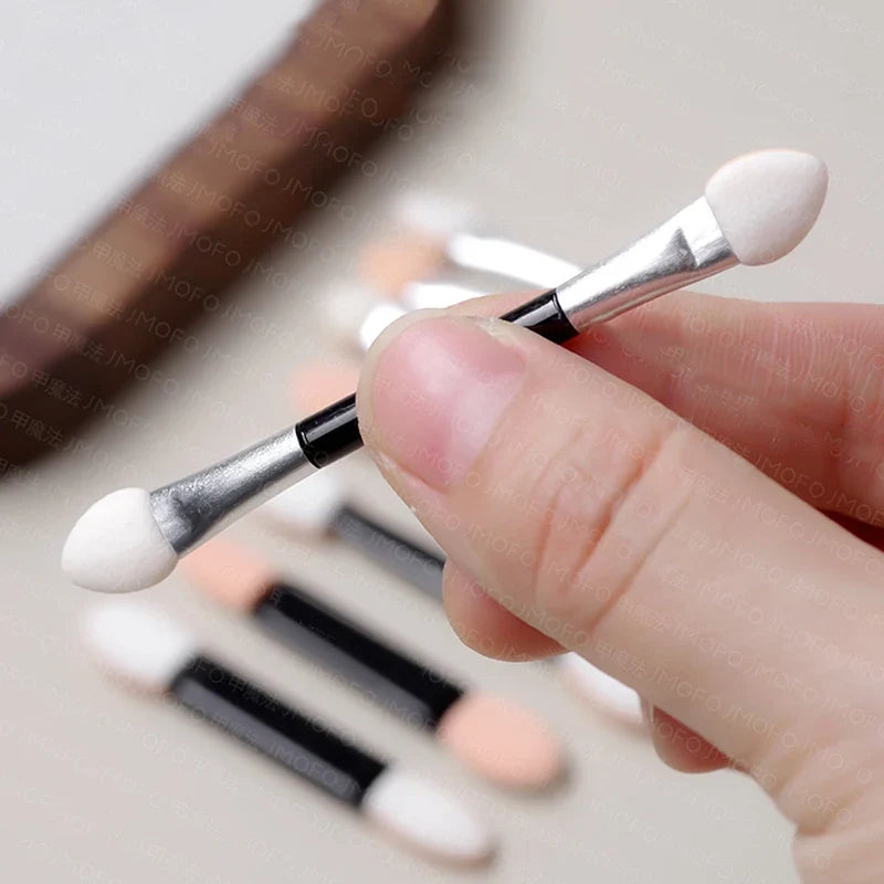 10-Pc Double-Ended Sponge Eyeshadow & Nail Powder Applicator Set