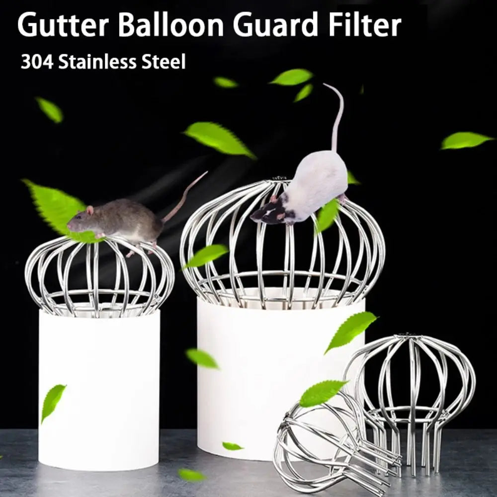 304 Stainless Steel Gutter Balloon Guard Filter Anti-leaf Fall Easy