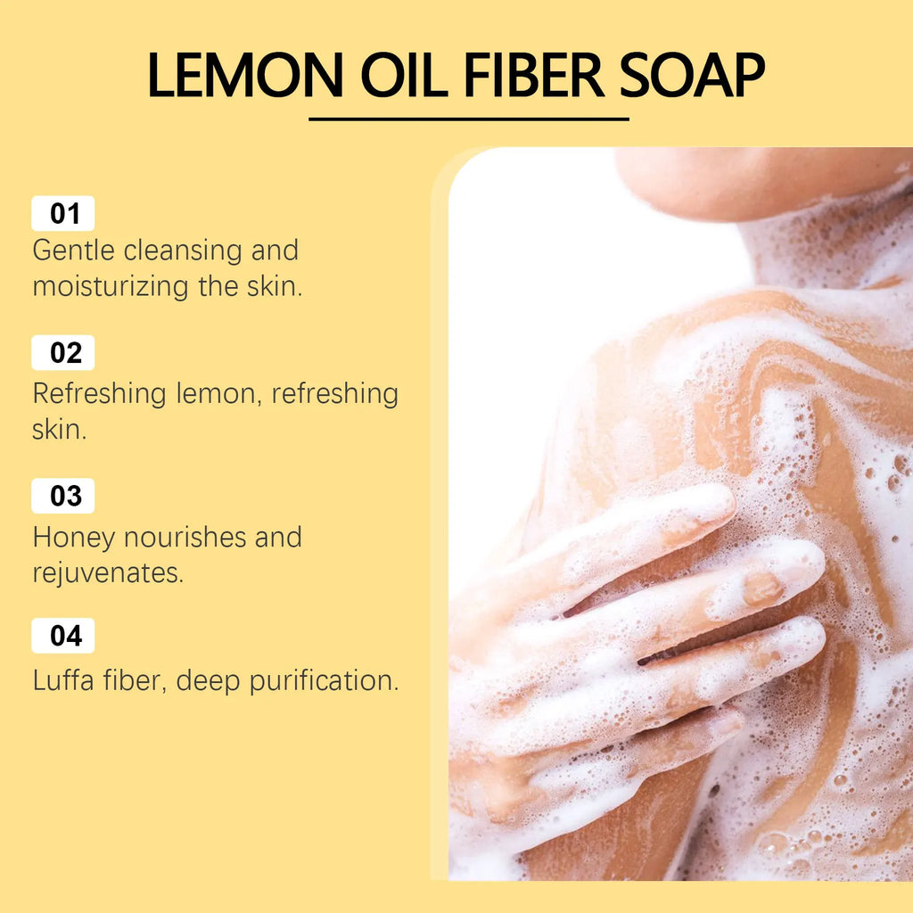 Lemon Exfoliating Shower Soap – Oil Control & Deep Cleansing