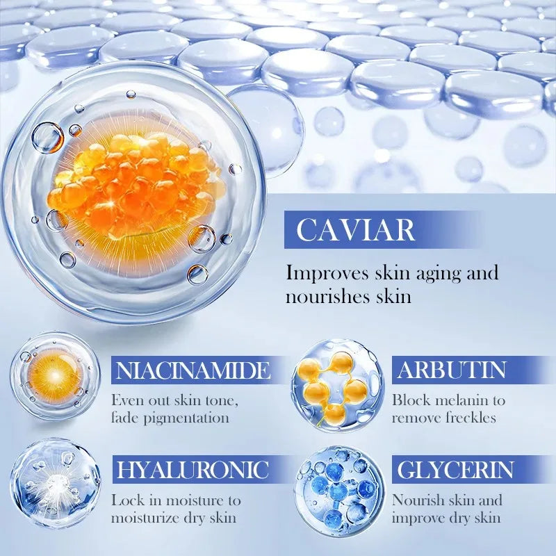 Sadoer Caviar & Hyaluronic Acid Face Masks 5-Pack | Brightening
