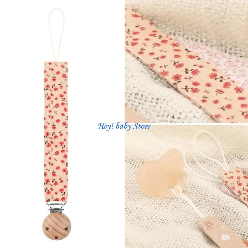 Flower Teether Pacifier Clip Chain for Baby Boys & Girls