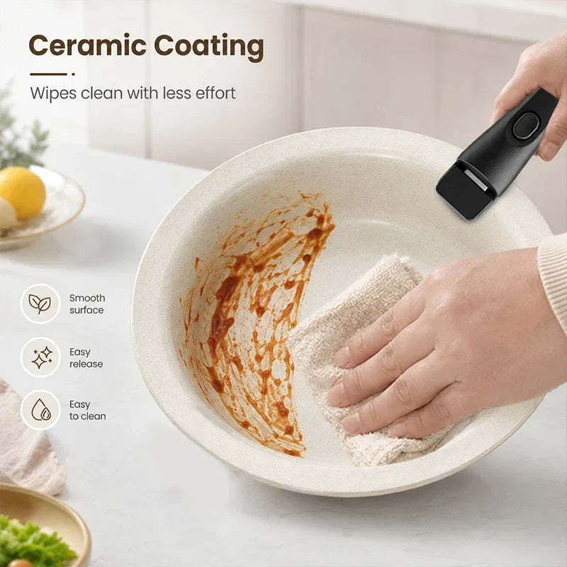 KEMORELA Ceramic Coated Aluminum Griddle Pan | Induction