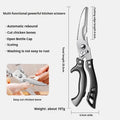Black Titanium Kitchen Shears – Heavy Duty Bone Scissors