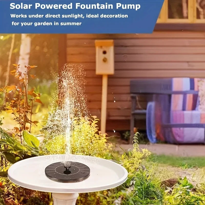 1.4W Solar Bird Bath Fountain Pump – Pond, Garden & Fish Tank