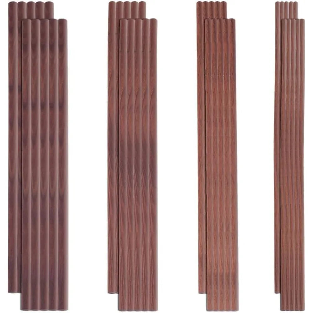 32 Pcs Walnut Dowel Rods 4 Sizes – Unfinished Wood Craft Sticks