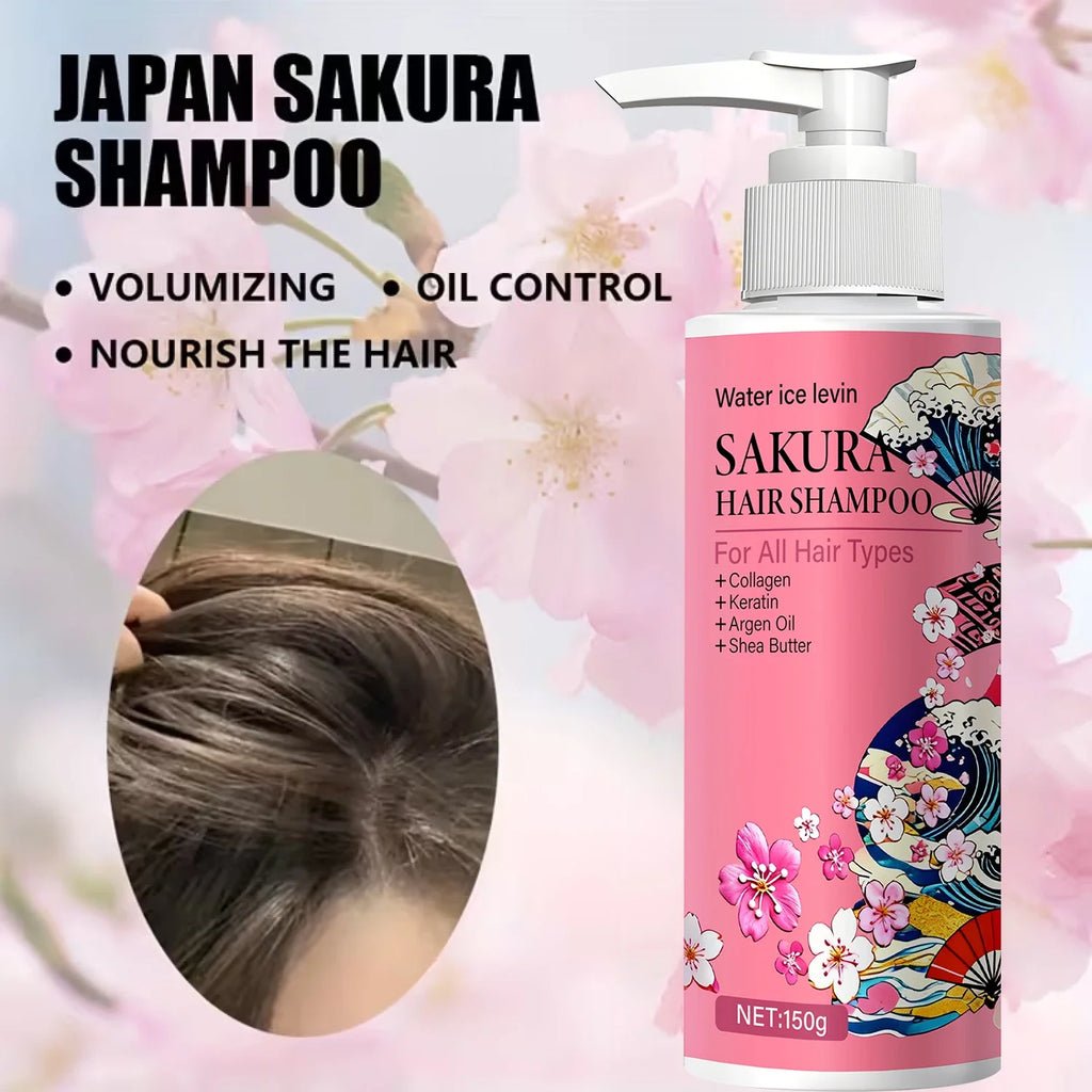 Sakura Shampoo – Collagen, Keratin, Argan Oil & Shea Butter