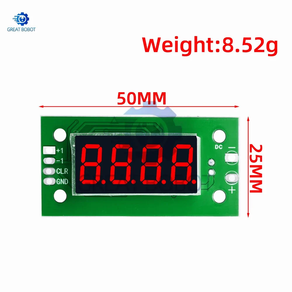 DC 4-25V Digital Counter Module – 0-9999 LED Display
