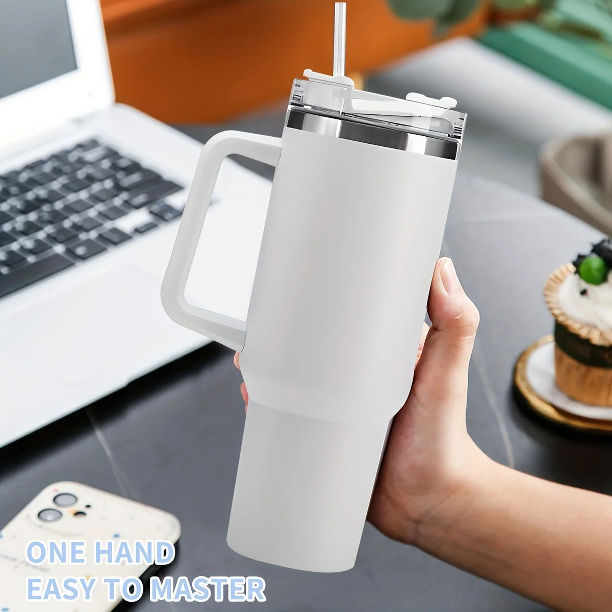 40oz Vacuum Insulated Tumbler – Stainless Steel Travel Mug